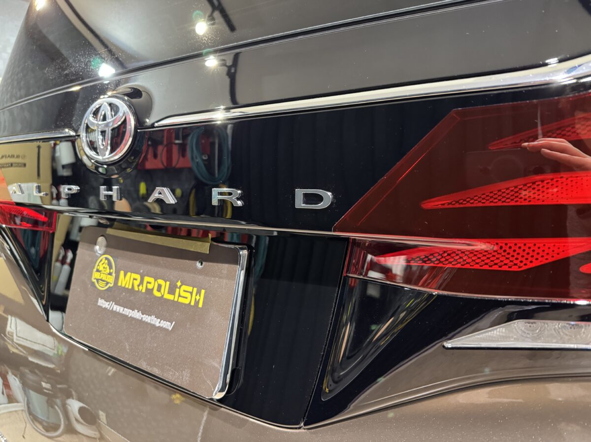 トヨタ アルファード コーティング施工完了
