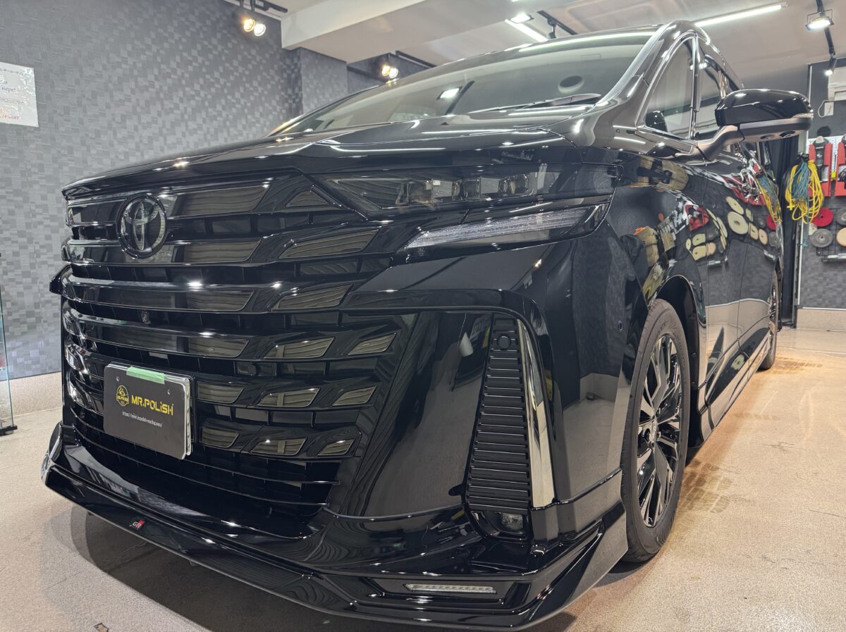 ヴェルファイア ガラスコーティングの施工完了