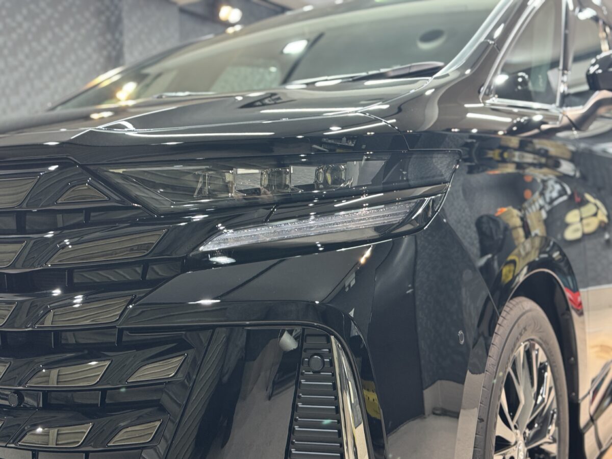 ヴェルファイア ガラスコーティングの施工完了