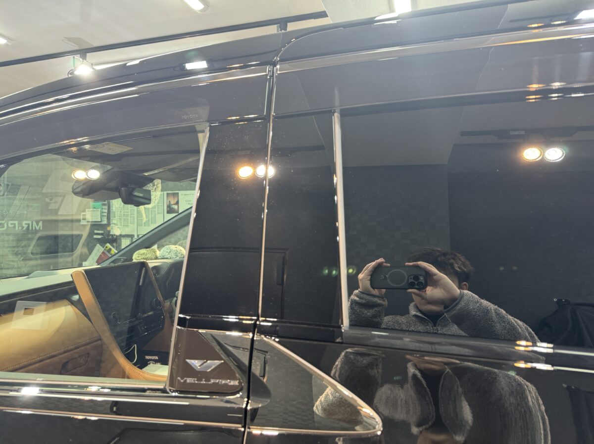 ヴェルファイア ガラスコーティングの施工完了