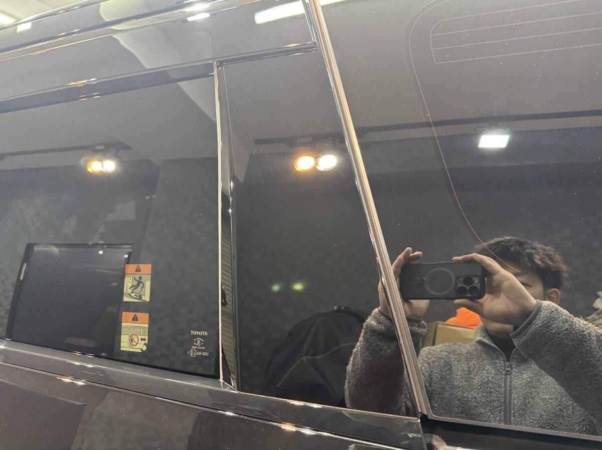 ヴェルファイア ガラスコーティングの施工完了