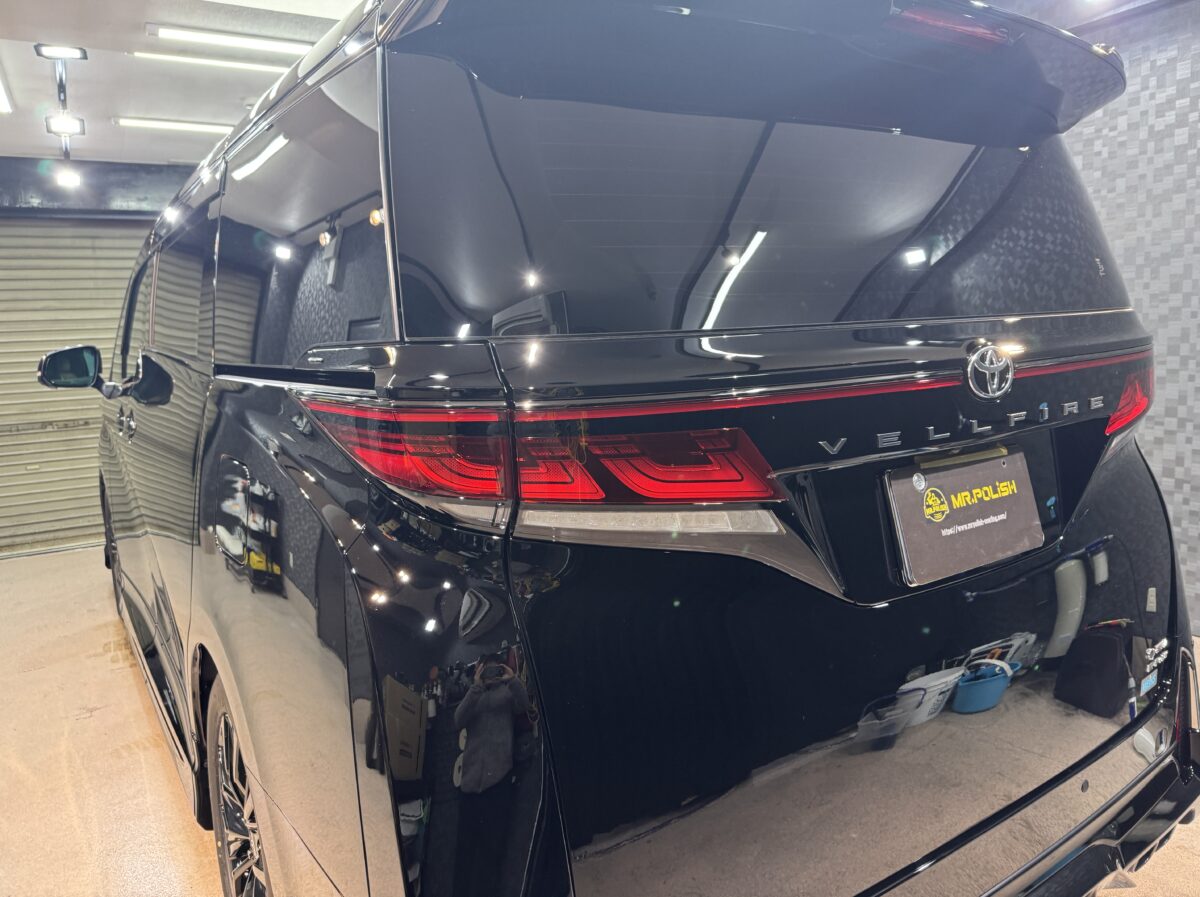 ヴェルファイア ガラスコーティングの施工完了