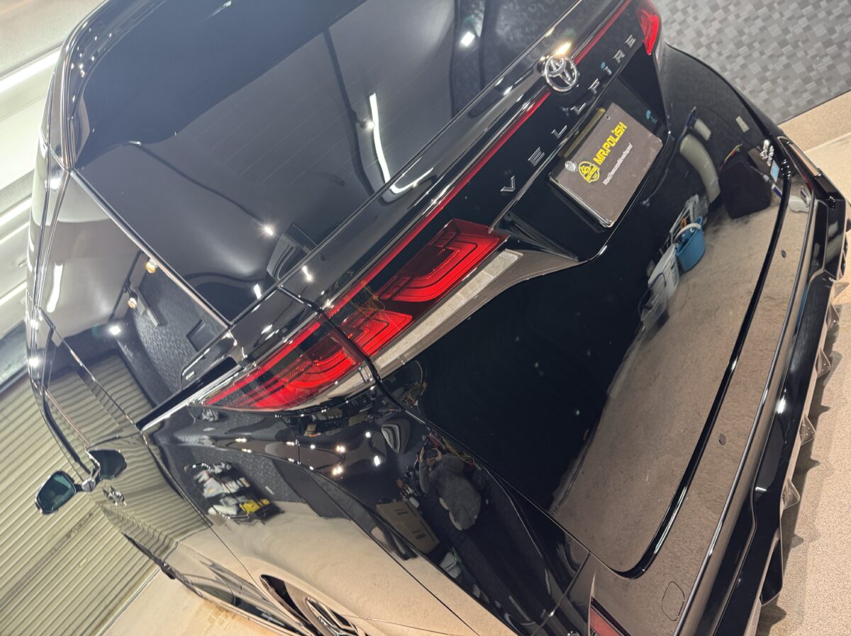 ヴェルファイア ガラスコーティングの施工完了