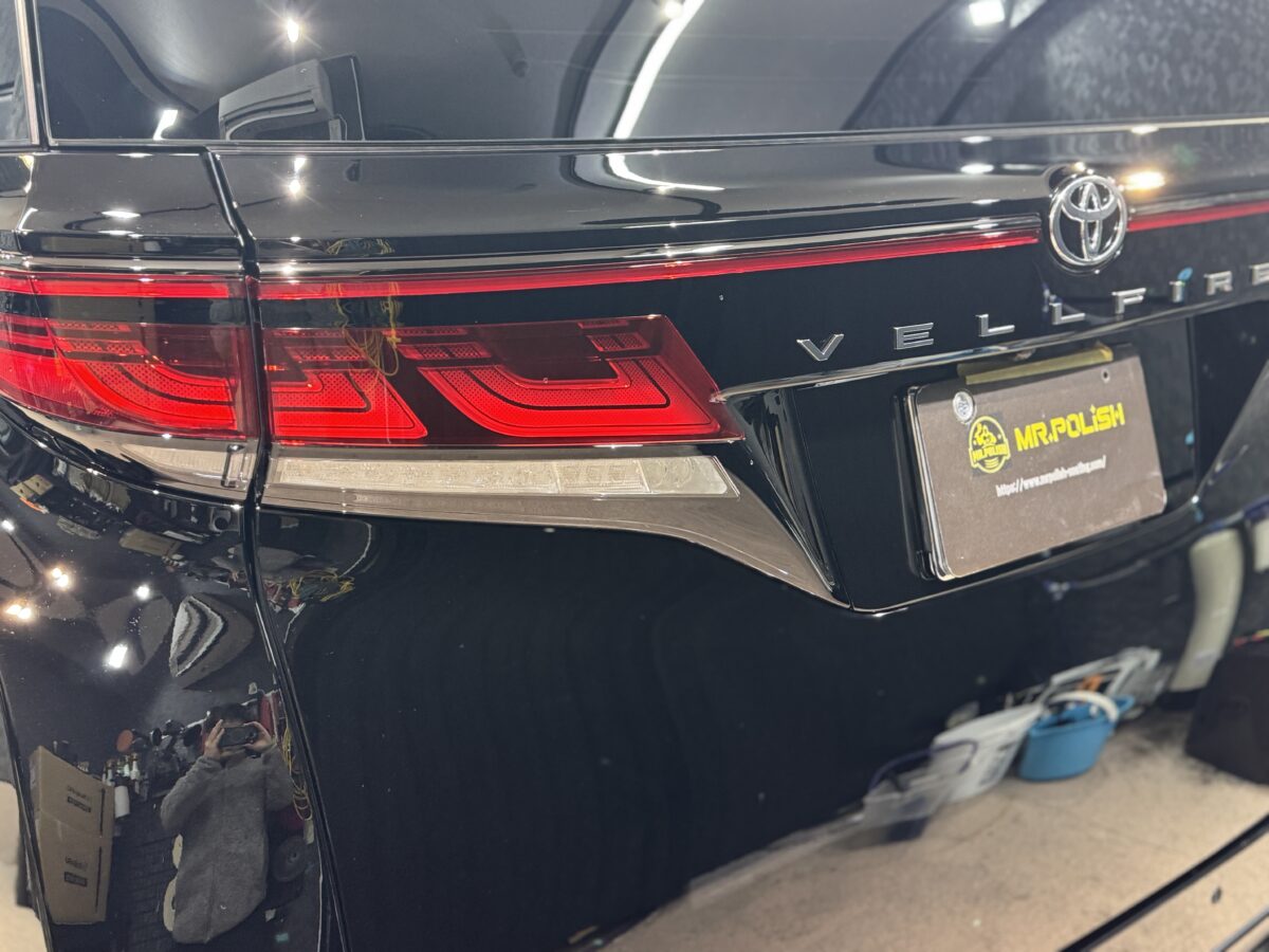 ヴェルファイア ガラスコーティングの施工完了