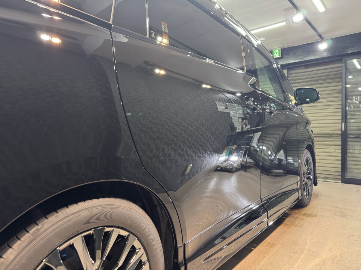 ヴェルファイア ガラスコーティングの施工完了