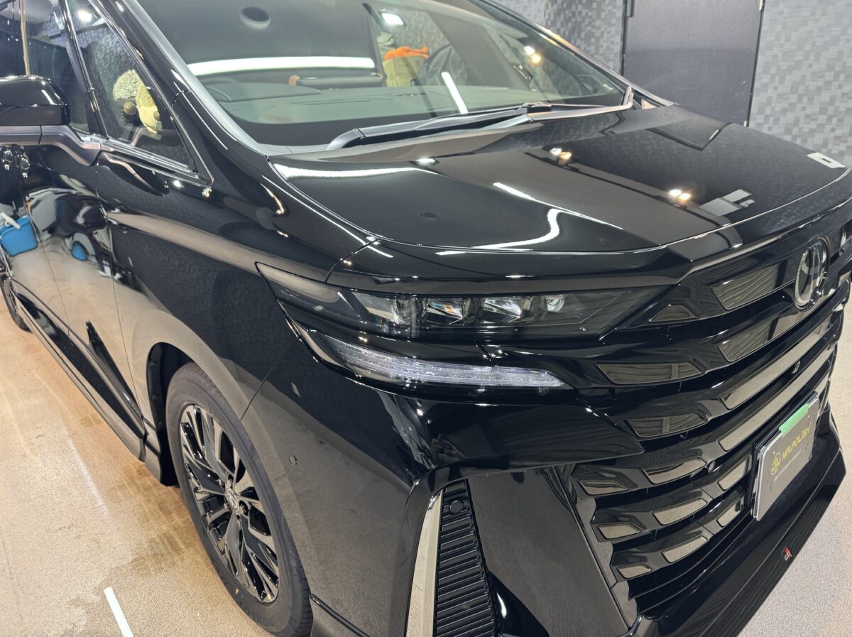 ヴェルファイア ガラスコーティングの施工完了