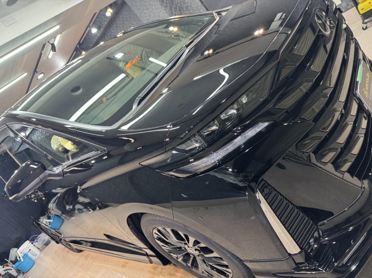 ヴェルファイア ガラスコーティングの施工完了