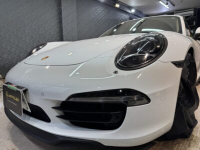 ポルシェ 911 ｜ ヘッドライト・テールレンズへスモークプロテクションフィルム ＋ ストーンガード張り替え ＋ エンブレム交換 ／ 神奈川県横浜市港北区Y様