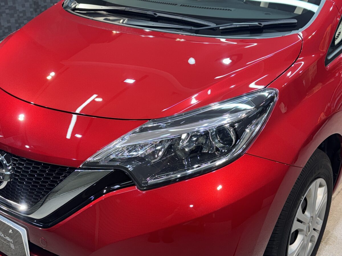 日産 ノートの施工後の仕上がり