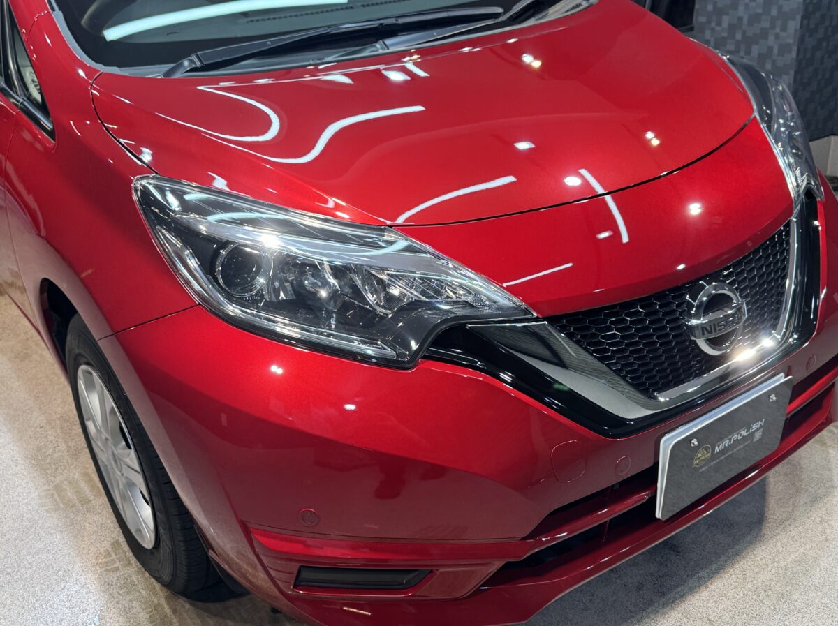日産 ノートの施工後の仕上がり