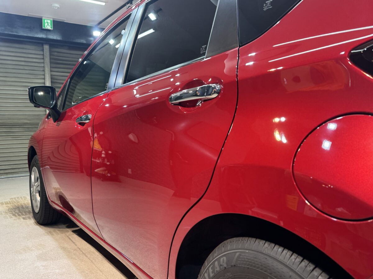日産 ノートの施工後の仕上がり