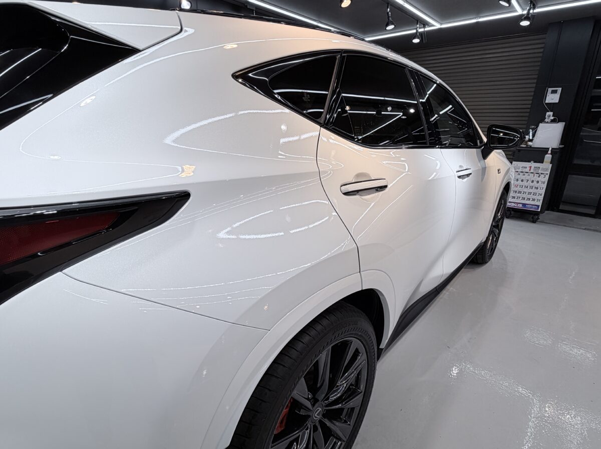 施工完了｜パールホワイトの輝きが際立つ仕上がりに