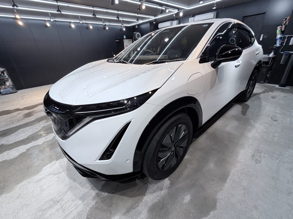 日産アリア SIXセラミックコーティング施工完了