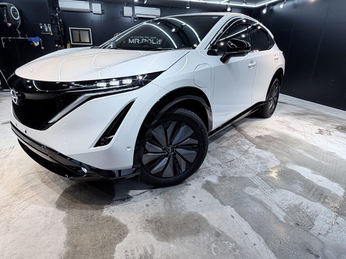日産アリア SIXセラミックコーティング施工完了