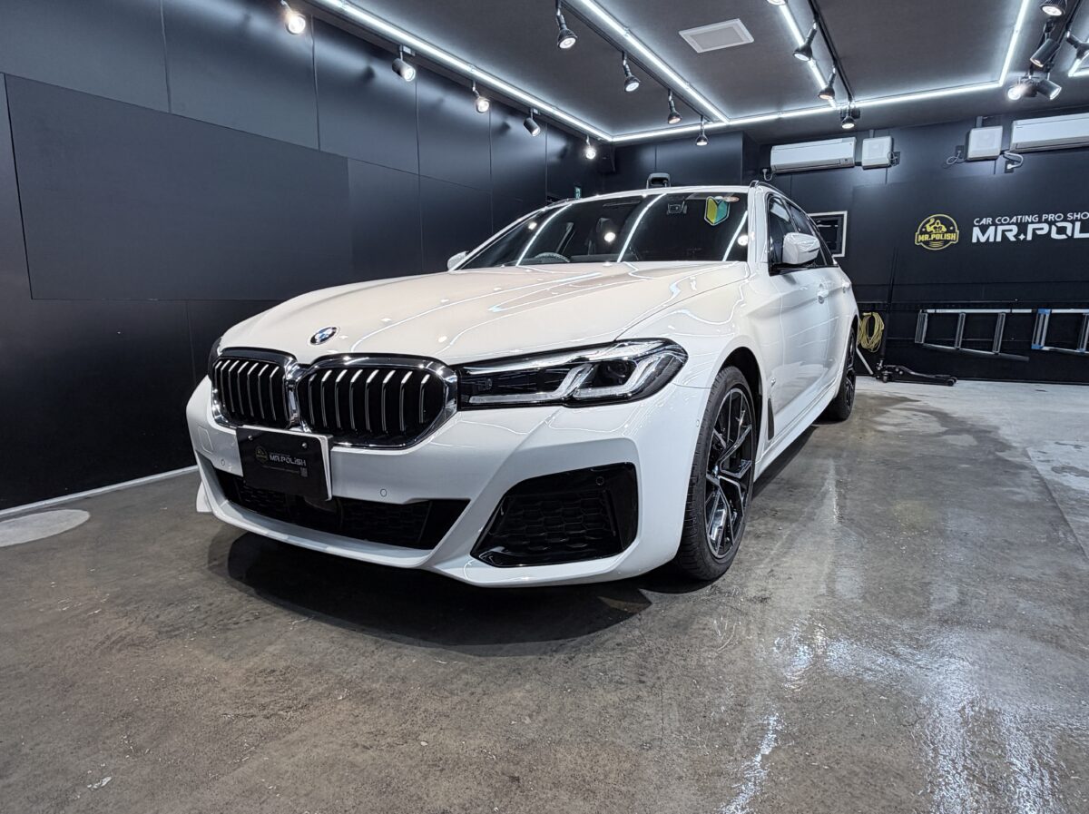中古車 BMW 530i｜SIXセラミックコーティング＋窓ガラスコーティング＋ホイール脱着両面コーティング施工 ／ 神奈川県横浜市中区K様