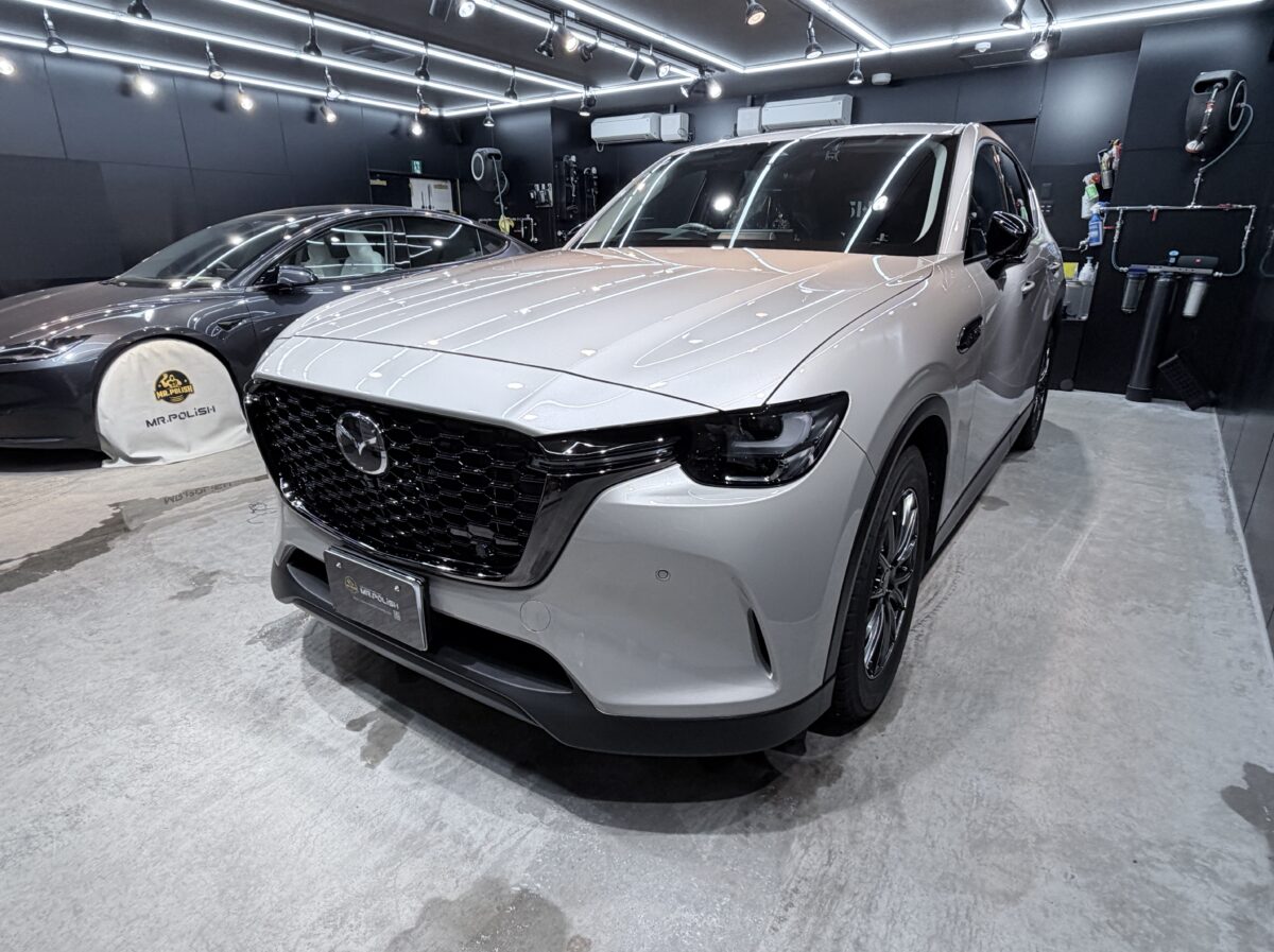 マツダ CX-60のガラスコーティング 施工完了