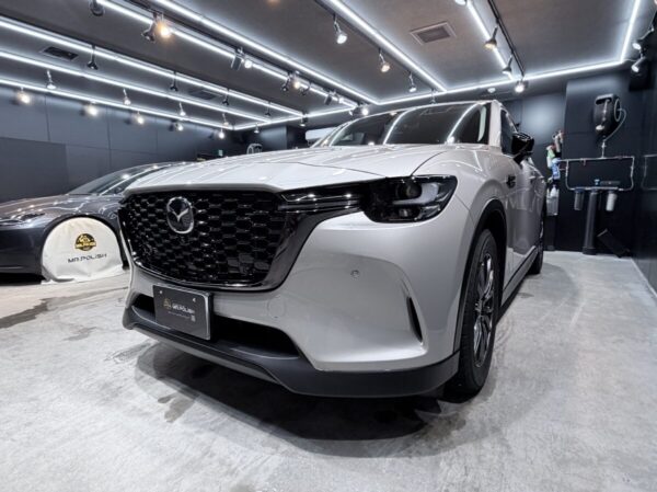 新車 マツダ CX-60へMr.Polish Protectガラスコーティングの施工事例 ／ 神奈川県横浜市U様より