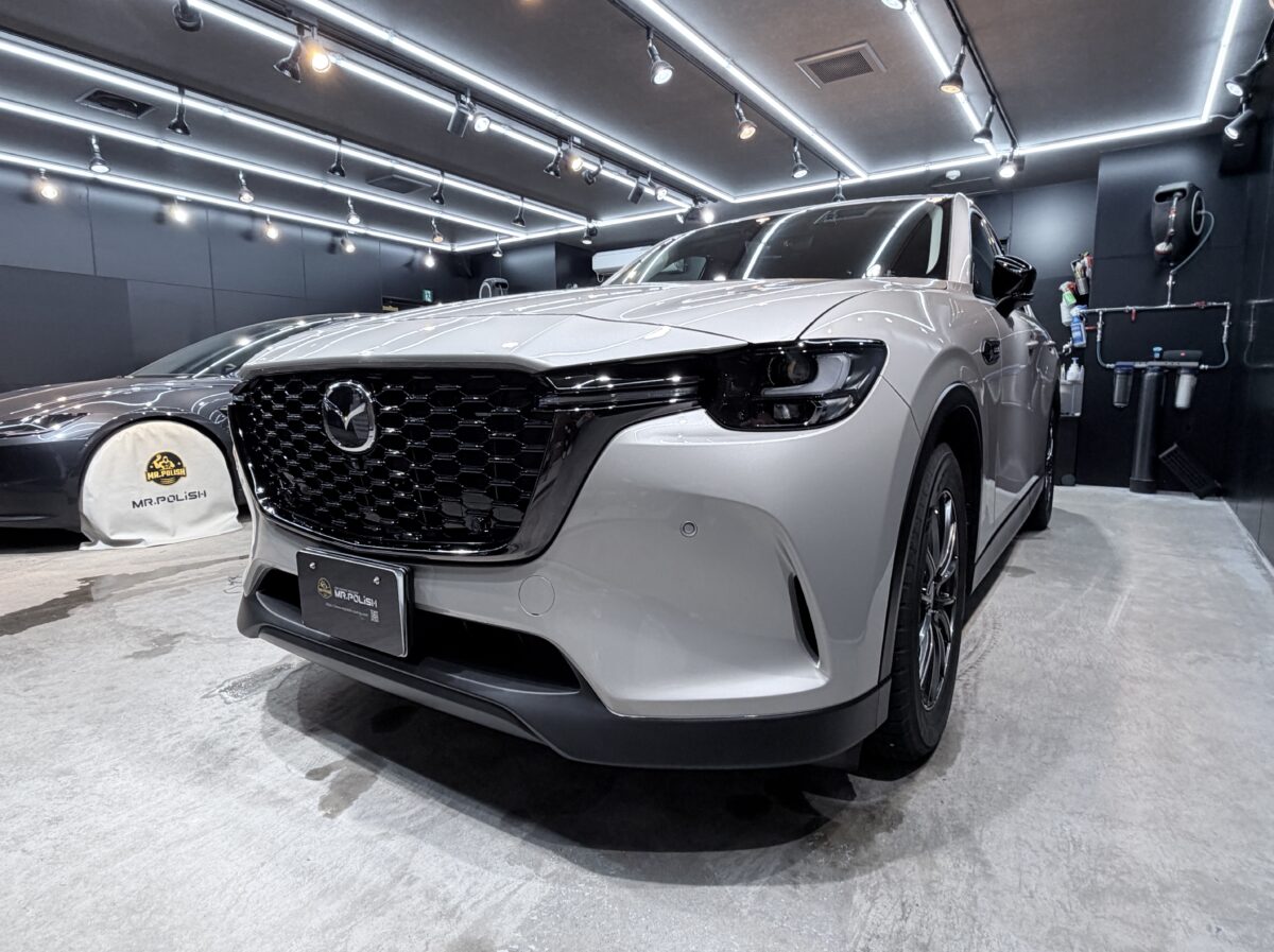 新車 マツダ CX-60へMr.Polish Protectガラスコーティングの施工事例 ／ 神奈川県横浜市U様より