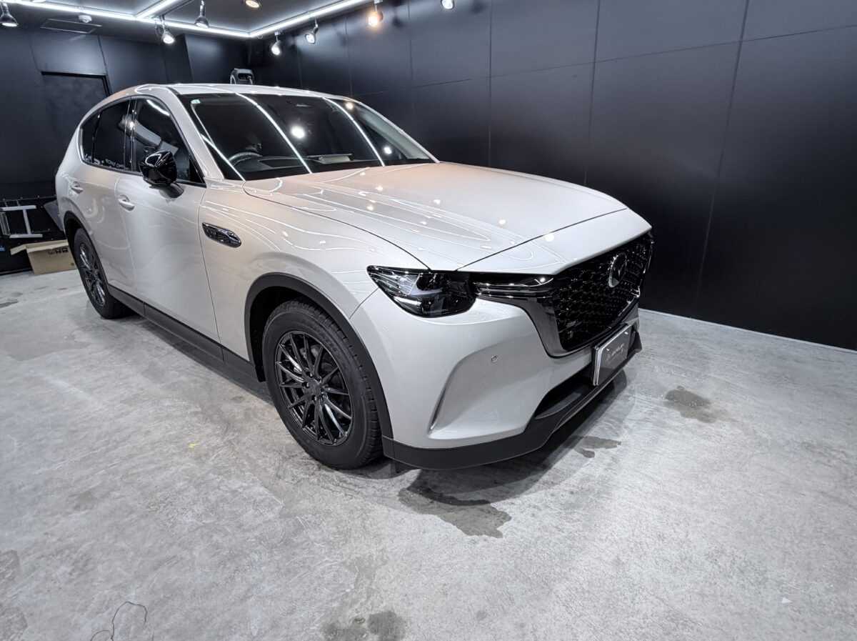 マツダ CX-60のガラスコーティング 施工完了