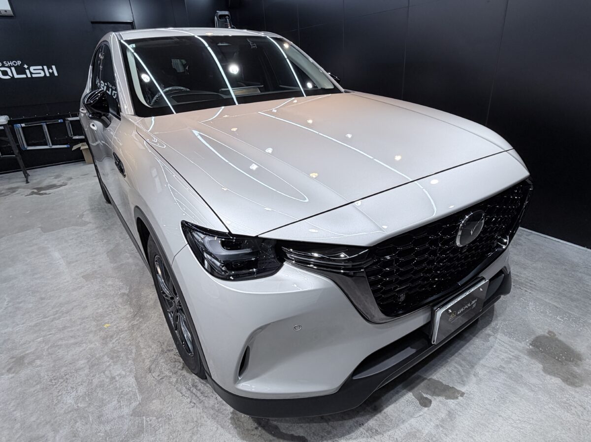 マツダ CX-60のガラスコーティング 施工完了