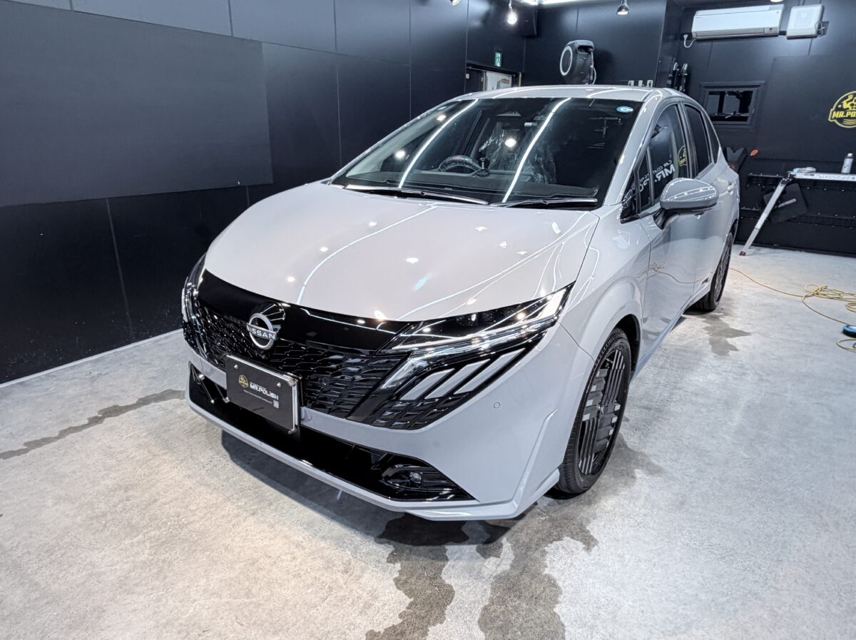 新車 日産 ノートオーラ｜親水系スタンダードコーティング施工 ／ 神奈川県横浜市戸塚区K様より