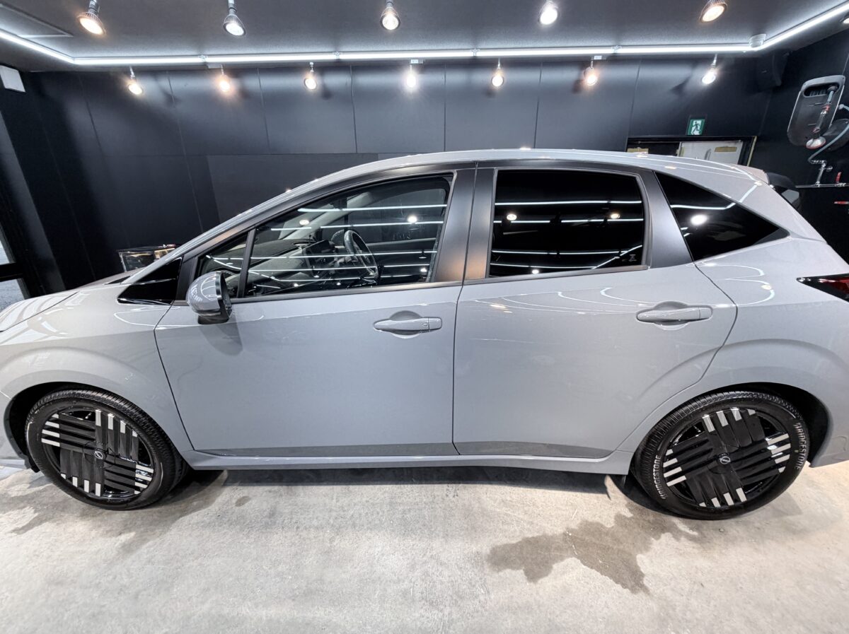 新車 ノートオーラへのガラスコーティング 施工完了