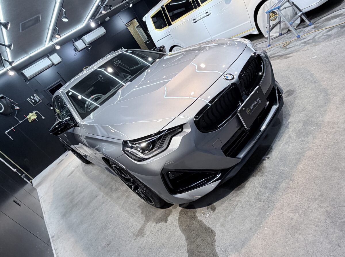BMW M240へセラミックコーティング2層の施工完了