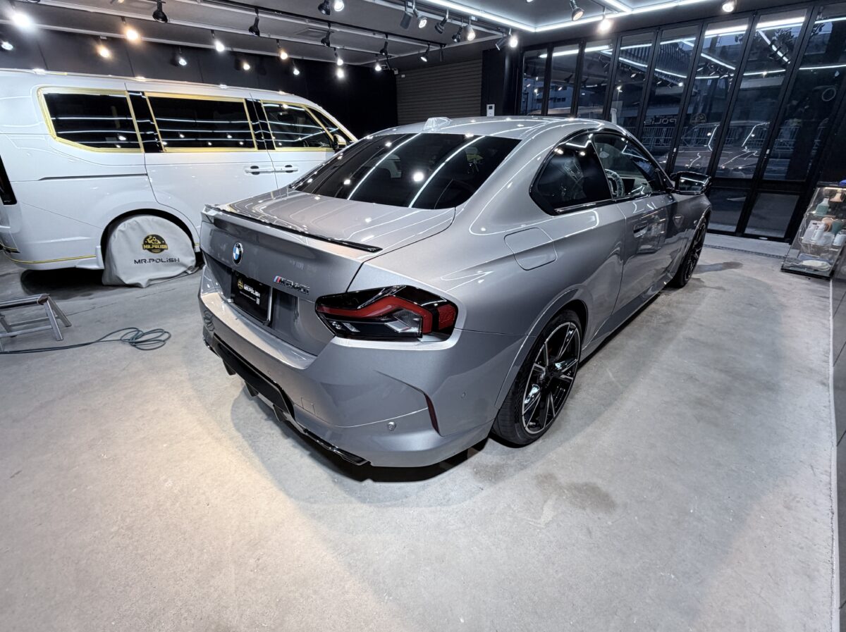 BMW M240へセラミックコーティング2層の施工完了