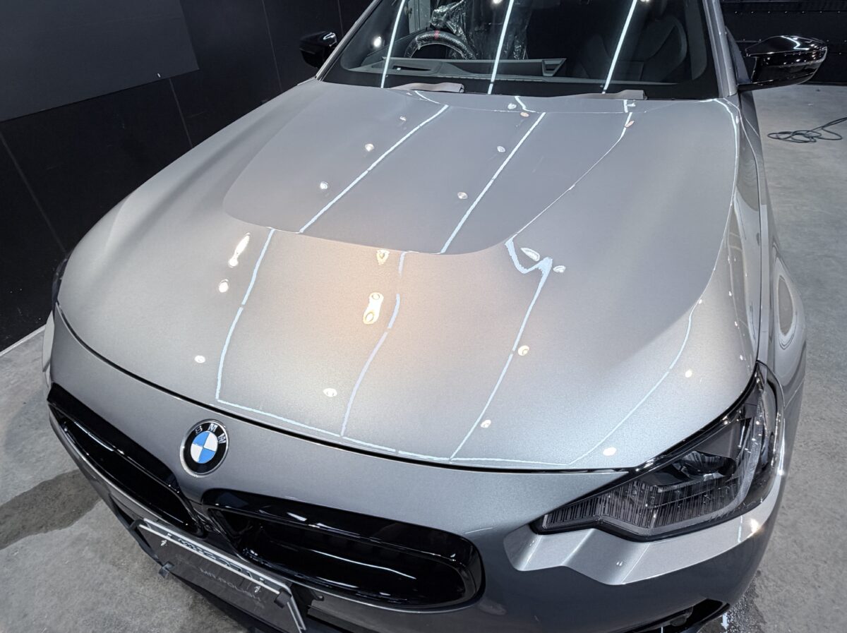 BMW M240へセラミックコーティング2層の施工完了