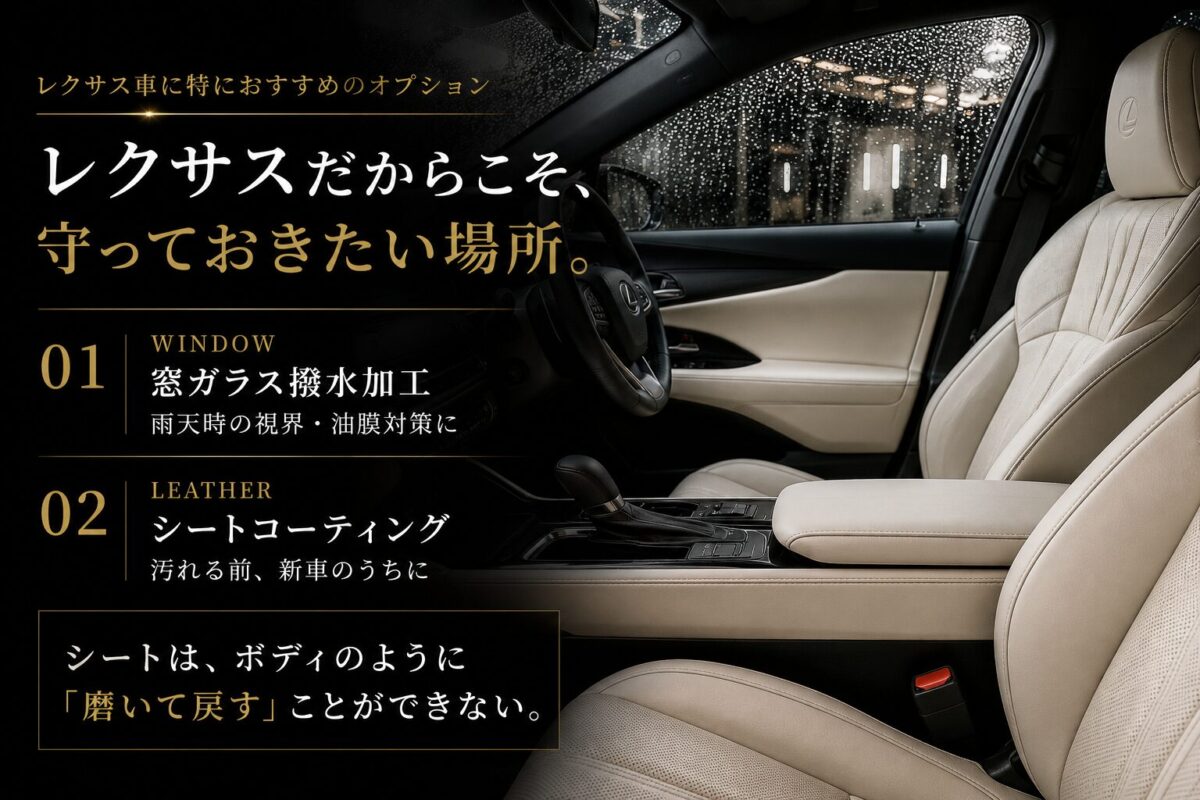 レクサス車に特におすすめのオプション