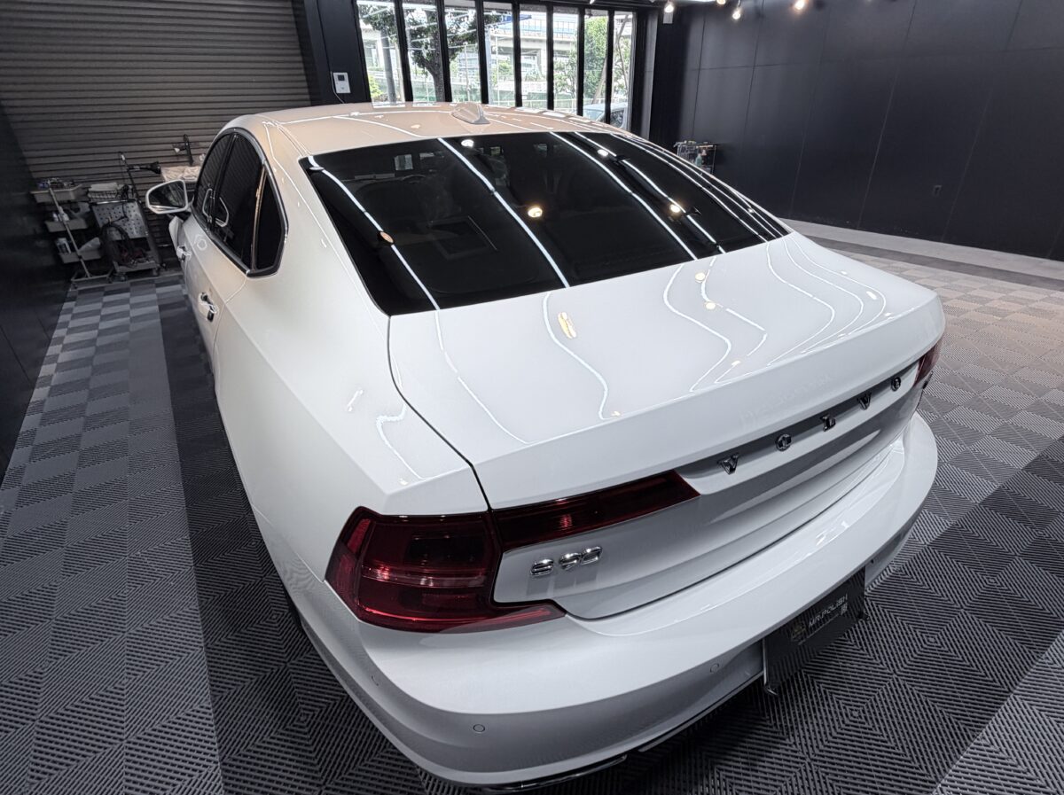 VOLVO S90のガラスコーティング施工が完了|ブログでお伝えしたかった変化