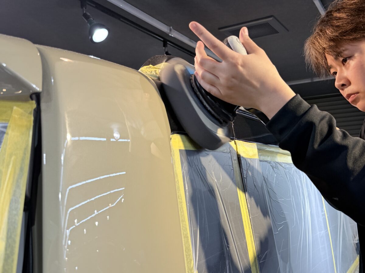 タント ポリッシング作業