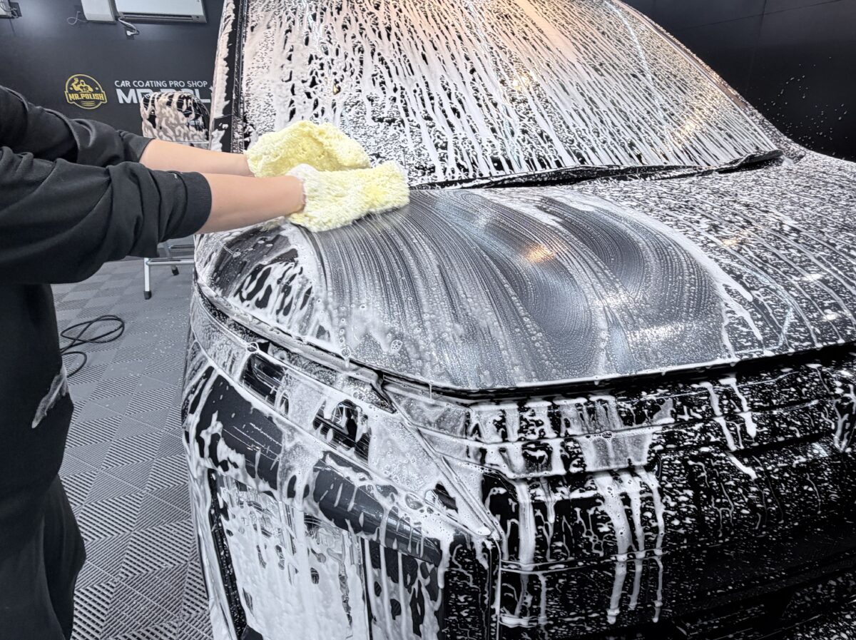 二回目の純水洗車と脱脂