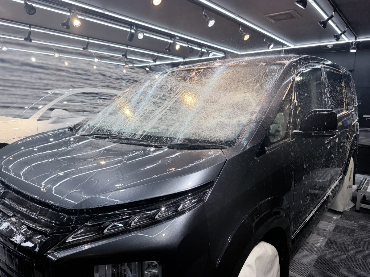 二回目の純水洗車と脱脂