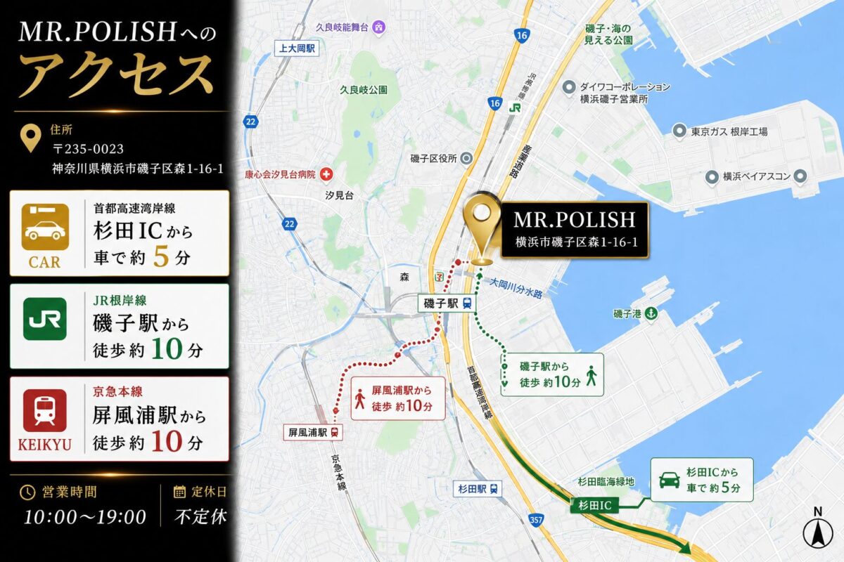 MR.POLISHへのアクセス