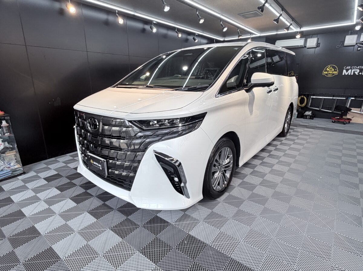 新車アルファード|二層セラミックコーティング施工完了