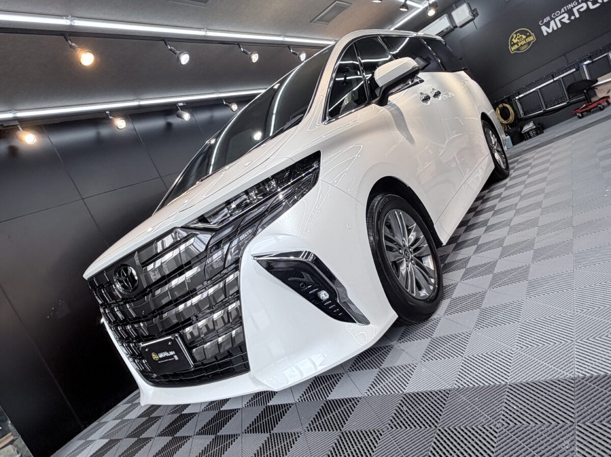 新車アルファード|二層セラミックコーティング施工完了