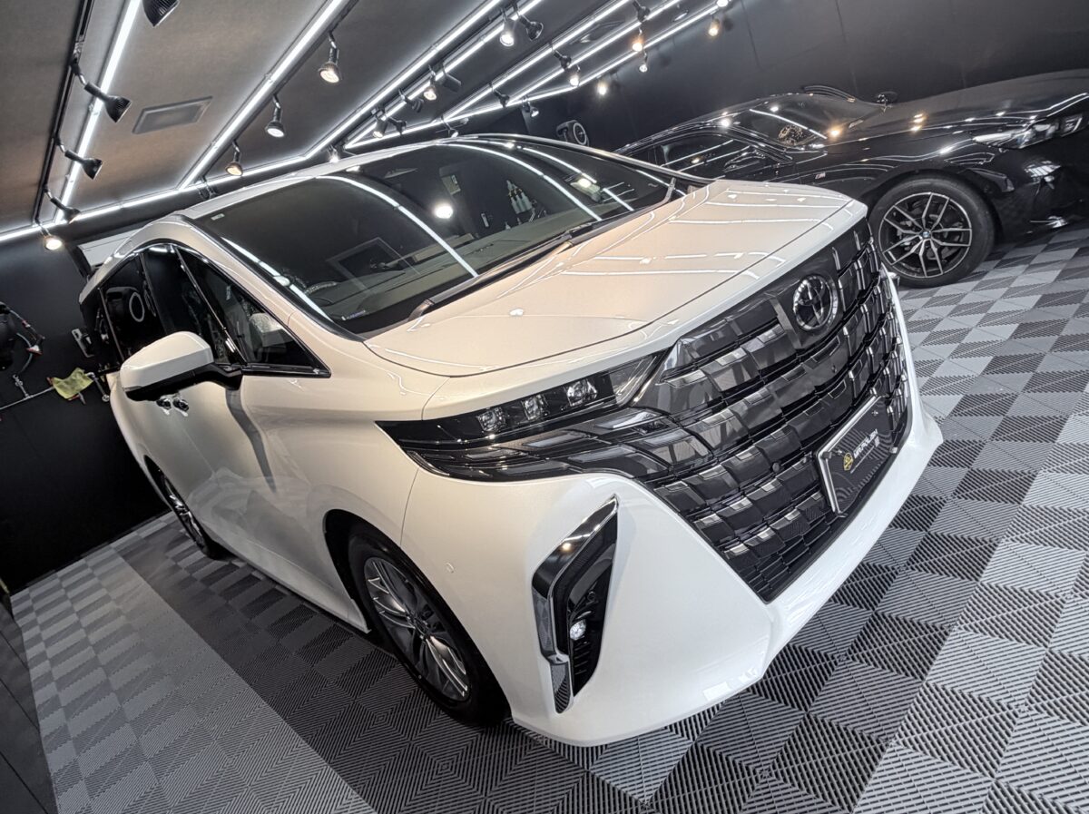 新車アルファード|二層セラミックコーティング施工完了