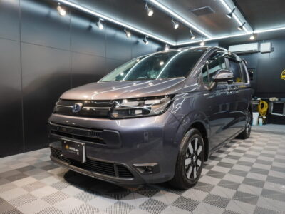 新型 ホンダ フリード｜親水系 ガラスコーティング施工,ヘッドライトPPFの施工車事例／神奈川県横浜市磯子区N様