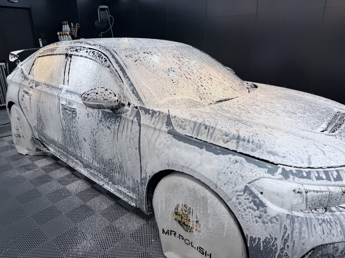 脱脂・純水洗車